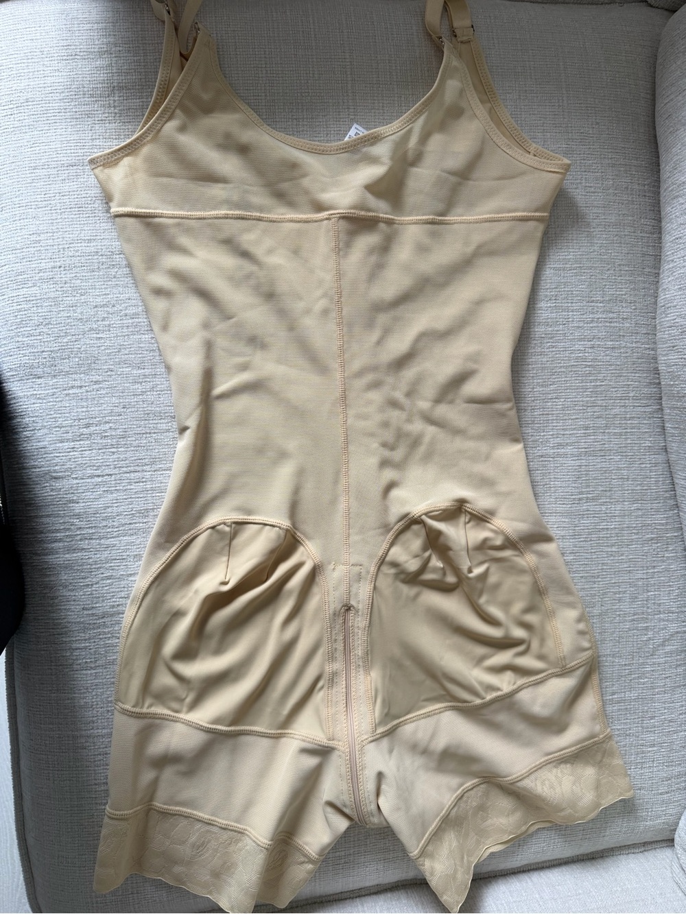 Beige Sculpting Shapewear Bodysuit